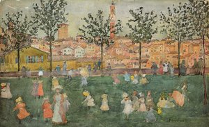 Siena, ok. 1898-99 autorstwa Maurice Brazil Prendergast