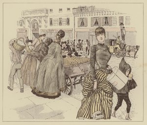 Ilustracja do Paris Brillant (kolor lito) autorstwa Maurice Charles Mathieu Bonvoisin