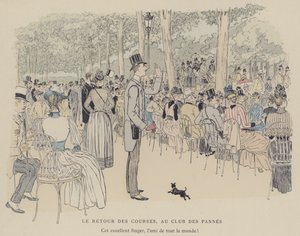 Ilustracja do Paris Brillant (kolor lito) autorstwa Maurice Charles Mathieu Bonvoisin