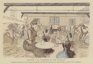 Ilustracja do Paris Brillant (kolor lito) autorstwa Maurice Charles Mathieu Bonvoisin