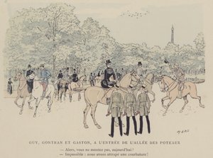 Ilustracja do Paris Brillant (kolor lito) autorstwa Maurice Charles Mathieu Bonvoisin