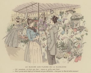 Ilustracja do Paris Brilliant (kolor lito) autorstwa Maurice Charles Mathieu Bonvoisin