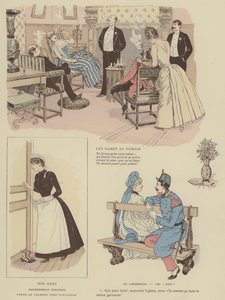 Ilustracja do Paris Brillant (kolor lito) autorstwa Maurice Charles Mathieu Bonvoisin