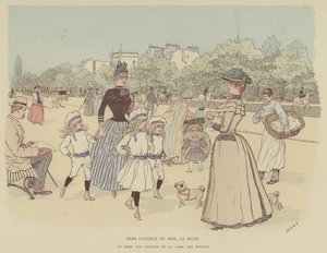 Ilustracja do Paris Brillant (kolor lito) autorstwa Maurice Charles Mathieu Bonvoisin