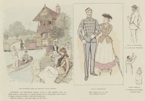 Ilustracja do La Vie De Londres autorstwa Mars autorstwa Maurice Charles Mathieu Bonvoisin