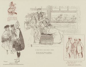 Ilustracja do La Vie De Londres autorstwa Mars autorstwa Maurice Charles Mathieu Bonvoisin