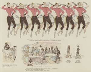 Ilustracja do La Vie De Londres autorstwa Mars autorstwa Maurice Charles Mathieu Bonvoisin