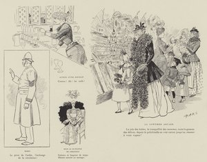 Ilustracja do La Vie De Londres autorstwa Mars autorstwa Maurice Charles Mathieu Bonvoisin