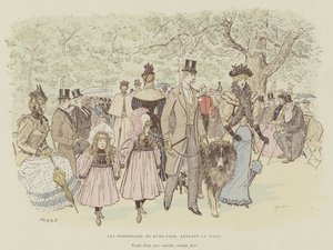 Ilustracja do La Vie De Londres autorstwa Mars autorstwa Maurice Charles Mathieu Bonvoisin