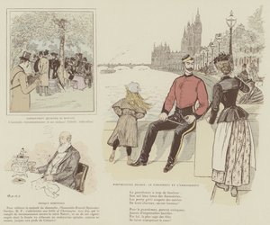 Ilustracja do La Vie De Londres autorstwa Mars autorstwa Maurice Charles Mathieu Bonvoisin