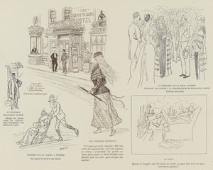 Ilustracja do La Vie De Londres autorstwa Mars autorstwa Maurice Charles Mathieu Bonvoisin
