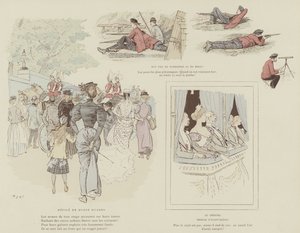 Ilustracja do La Vie De Londres autorstwa Mars autorstwa Maurice Charles Mathieu Bonvoisin