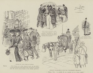 Ilustracja do La Vie De Londres autorstwa Mars autorstwa Maurice Charles Mathieu Bonvoisin