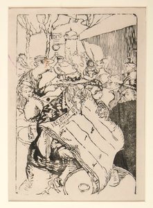 Sprzedawcy uliczni z La Pensee, Les Boulevards, s. 45 autorstwa Maurice Delcourt