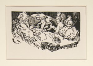 Sprzedawcy uliczni w La Pensee, ilustracja, s. 47 autorstwa Maurice Delcourt