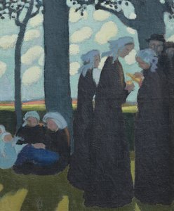 Wieczór w pobliżu Binic, ok. 1895 r. autorstwa Maurice Denis
