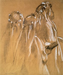 Dziewczyny z girlandami, 1905-1906. autorstwa Maurice Denis