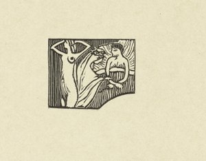 Illustratie bij gedicht uit dichtbundel Sagesse van Paul Verlaine Próba grawerowanego drewna dla Mądrości Proces (tytuł serii) autorstwa Maurice Denis