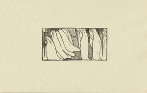 Illustratie bij gedicht uit dichtbundel Sagesse van Paul Verlaine Próba grawerowanego drewna dla Mądrości Proces (tytuł serii) autorstwa Maurice Denis