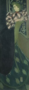 Portret Madame Ranson w kolorze zielonym, 1893 autorstwa Maurice Denis