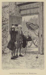 Pożegnanie Rousseau z Marszałkiem (wklęsłodruk) autorstwa Maurice Leloir