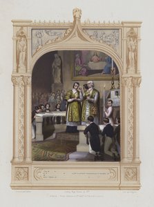 Pierwsza Komunia (akwatinta) autorstwa Maurice Leloir