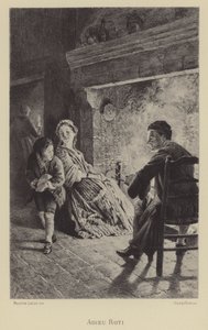 Pieczeń pożegnalna (wklęsłodruk) autorstwa Maurice Leloir