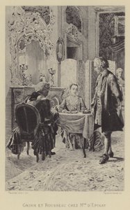 Grimm i Rousseau w domu Madame d