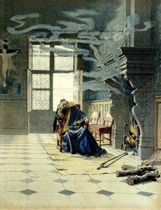 Historia Francji: w eveche Lucona, który został kardynałem Richelieu (Armand Jean du Plessis autorstwa Maurice Leloir