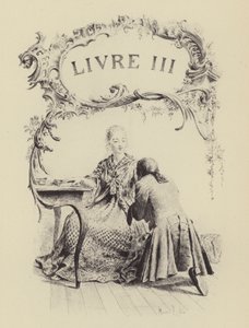 Ilustracja do księgi III Wyznań Jean-Jacques Rousseau (rycina) autorstwa Maurice Leloir