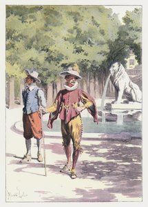Ilustracja do Gil Blas (kolor lito) autorstwa Maurice Leloir