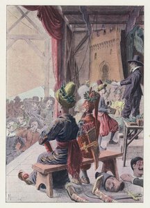 Ilustracja do Gil Blas (kolor lito) autorstwa Maurice Leloir