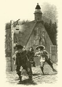 Ilustracja do Trzech Muszkieterów (rycina)