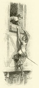 Ilustracja do Trzech Muszkieterów (rycina) autorstwa Maurice Leloir