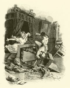 Ilustracja do Trzech Muszkieterów (rycina) autorstwa Maurice Leloir