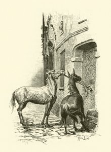 Ilustracja do Trzech Muszkieterów (rycina) autorstwa Maurice Leloir