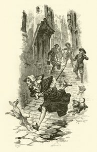 Ilustracja do Trzech Muszkieterów (rycina) autorstwa Maurice Leloir