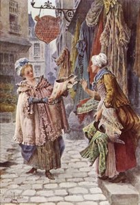 Kupiec w toalecie autorstwa Maurice Leloir