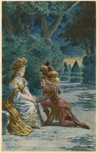 Rozkosze zaczarowanej wyspy (ilustracja) autorstwa Maurice Leloir