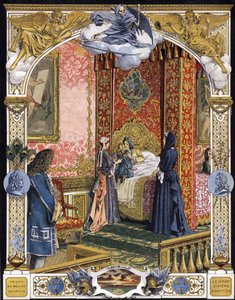 Prezentowana przez gospodynię, Madame de Ventadour (Charlotte de la Mothe Houdancourt autorstwa Maurice Leloir