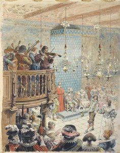 Richelieu na balu, ok. godz. 1900. autorstwa Maurice Leloir
