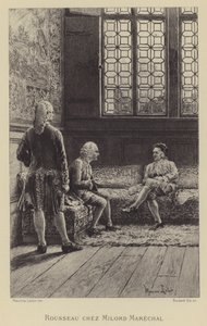 Rousseau odwiedza Georgela Keith autorstwa Maurice Leloir