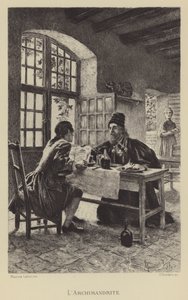 Archimandryta (rycina) autorstwa Maurice Leloir