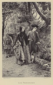 Barwinki (wklęsłodruk) autorstwa Maurice Leloir