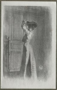 Modna kobieta, ok. 1900.