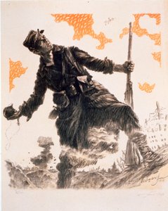 Francuski plakat propagandowy z I wojny światowej Dzień Włochatego. 25 i 26 grudnia 1915, wyd. 1915