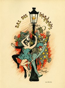 Poster pour le bal des incoherents, bal zorganizowany w latach 1885-1896 w Paryżu w ramach ruchu artystycznego zapoczątkowanego przez Julesa Levy