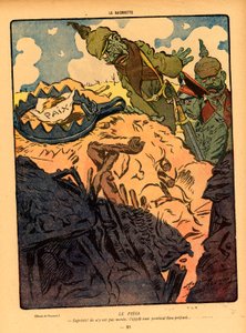 Ilustracja dla magazynu "La Baionette" autorstwa Maurice Neumont