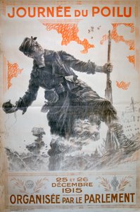 Włochaty dzień 25 i 26 grudnia 1915, francuski plakat z I wojny światowej, 1915