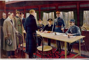 Podpisanie rozejmu 11 listopada 1918 r. o godz.